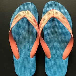 Kids Flip Flops Pink & Blue 8 5/8”